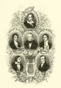 Byron, Southey, Scott, Coleridge, Keats, Montgomery - English School