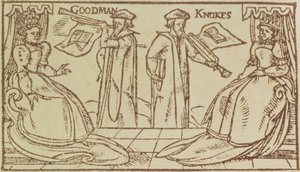 John Knox et Christopher Goodman haranguant la reine Marie d