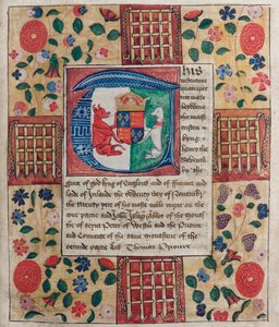 Indenture quadripartite du roi Henri VII, 20 novembre 1504 - English School