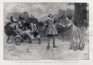 CONSTANT COQUELIN Aîné acteur anglais dans le rôle de Cyrano de Bergerac au Lyceum Theatre, Londres 1898 - English School