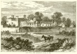 Caen Wood, maison de Lord Mansfield, en 1785 - English School
