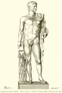 Caligula en costume héroïque