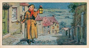 Appeler les heures, Le veilleur (chromolitho) - English School
