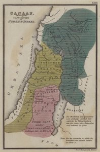 Canaan, montrant les captivités de Juda et d