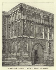 Cathédrale de Canterbury, porche à l