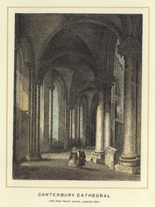 Cathédrale de Canterbury, vue depuis la chapelle de la Trinité, regardant vers l