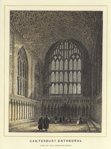 Cathédrale de Canterbury, vue de la salle capitulaire - English School