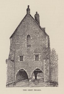 Canterbury : Les Frères Gris (lithographie) - English School