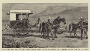 Chariot du Cap envoyé à la Maison par les Jeunes Princes Albert Victor et George comme Cadeau à la Princesse de Galles - English School
