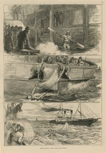 Le voyage du capitaine Boyton à travers la Manche - English School