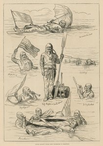 Le voyage du capitaine Boyton de Westminster à Greenwich