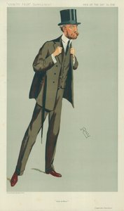 Capitaine G S C Swinton, Est et Ouest, 24 juillet 1912, caricature de Vanity Fair - English School