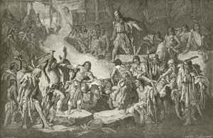 Le Capitaine Smith sauvé par Pocahontas - English School