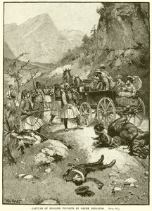 Capture de touristes anglais par des brigands grecs - English School