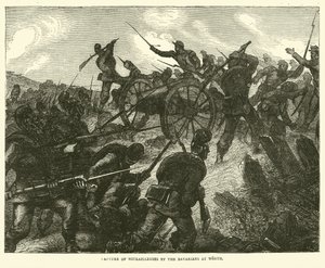 Capture de mitrailleuses par les Bavarois à Worth, août 1870 - English School