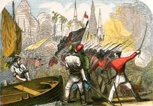 Capture de Rangoon, empire birman - English School