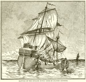 Capture des navires de ravitaillement anglais par des croiseurs espagnols - English School