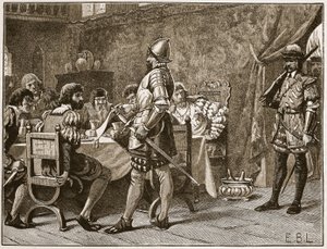 Capture des FitzGerald, illustration de Cassells Illustrated History of England - English School