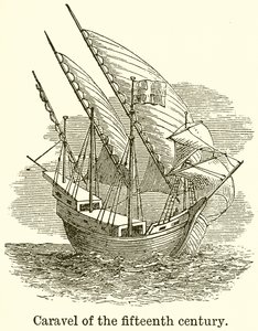 Caravelle du XVe siècle - English School