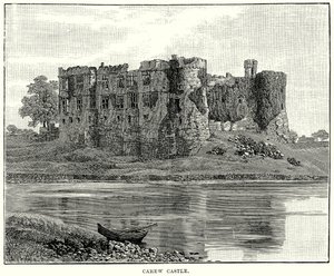 Château de Carew (gravure) - English School