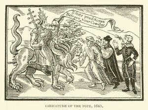Caricature du pape