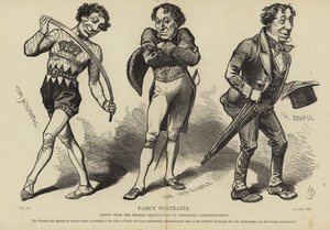 Caricatures de Benjamin Disraeli - English School