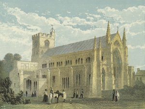 Cathédrale de Carlisle, vue sud-est - English School