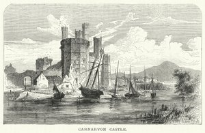 Château de Carnarvon (gravure) - English School