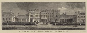 Carton House, Maynooth, siège du défunt duc (gravure)