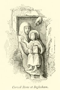 Pierre sculptée à Inglesham - English School