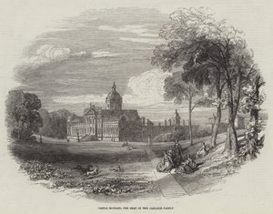 Château Howard, résidence de la famille Carlisle (gravure) - English School