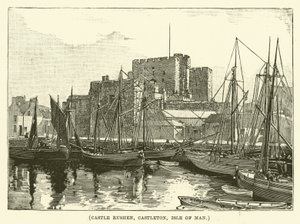 Castle Rushen, Castleton, Île de Man (gravure) - English School