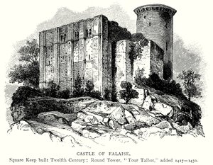 Château de Falaise (gravure) - English School