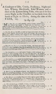 Catalogue des prostituées - English School