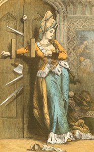 Catherine Douglas barrant la porte - English School