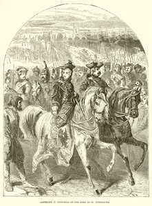 Catherine II soutenue par l