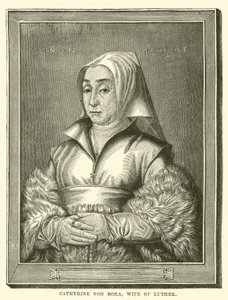 Catherine von Bora, épouse de Luther (gravure)