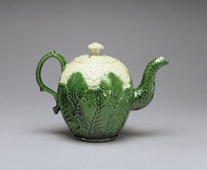Théière en forme de chou-fleur, de Burlem, Staffordshire, vers 1759-66 - English School