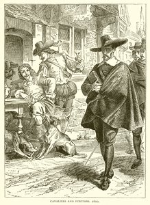 Cavaliers et puritains, 1600 - English School