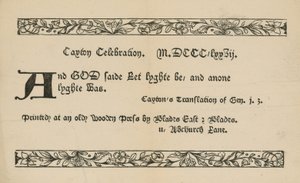 Célébration de Caxton - English School