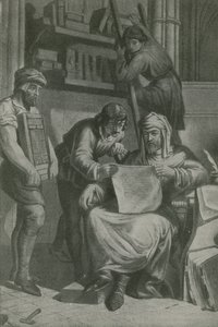 Caxton examine sa première épreuve - English School
