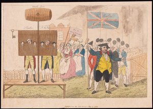 Cecil Wray au Pilori Les Droits des Communes, pub. 1784 - English School