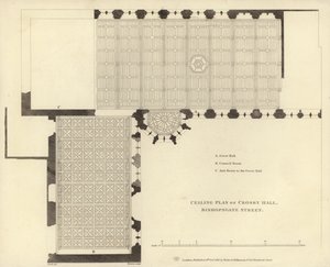 Plan du plafond de Crosby Hall - English School