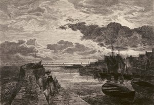 Port de Cellardyke, gravé par Chauvel, d