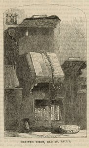 Bible enchaînée, vieille cathédrale Saint-Paul - English School