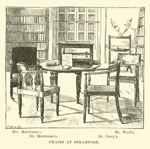 Chaises à Serampore - English School