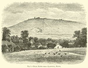 Collines de craie près de Clanfield, Hants - English School