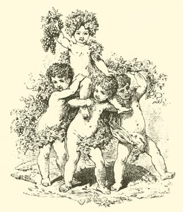 Champagne, figures allégoriques - English School