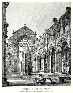 Chapelle, Palais de Holyrood (gravure) - English School