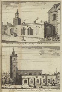 Chapelle Royale de St Peter dans la Tour et Église St Giles Cripplegate, Londres - English School